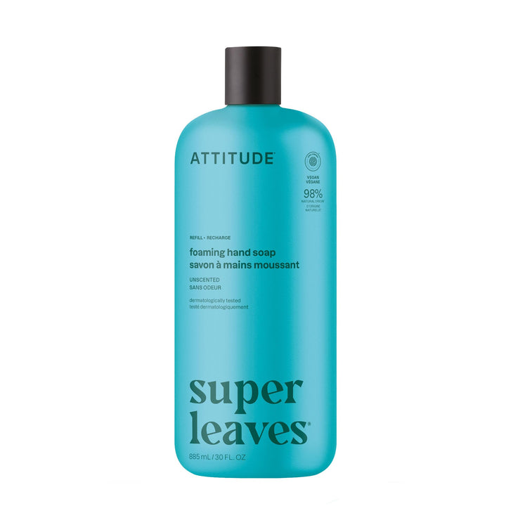 ATTITUDE front packaging showing 30 fl oz refill and clean formula benefits