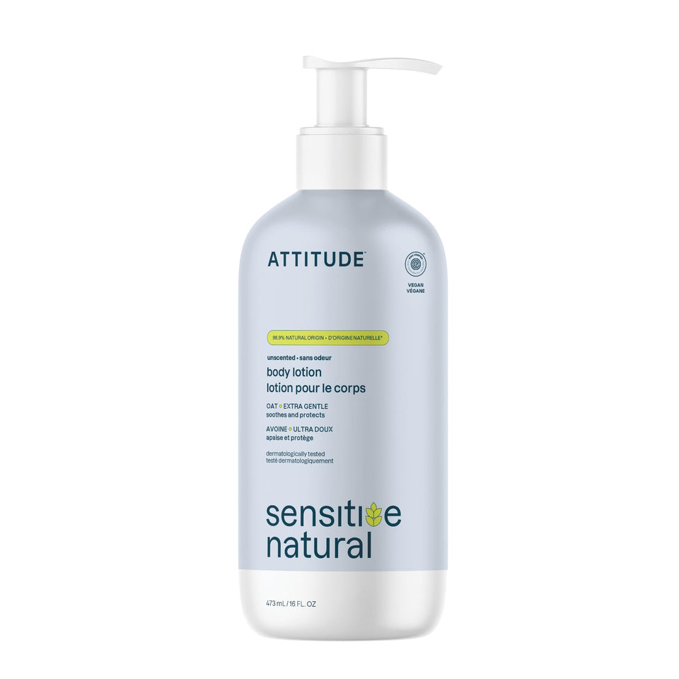 ATTITUDE front packaging 16oz bottle showing unscented label and benefits