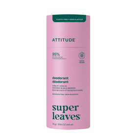 ATTITUDE front packaging showing coconut and wild berry scent and recyclable benefit
