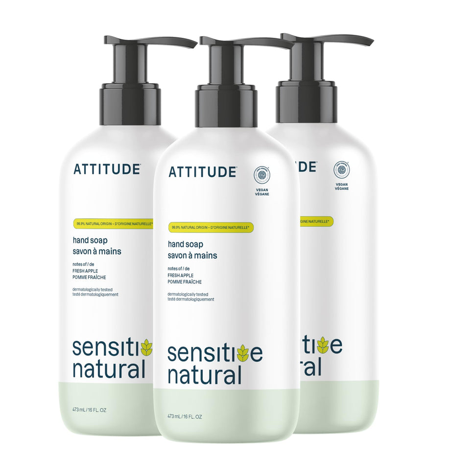 ATTITUDE front packaging showing Fresh Apple scent and benefits