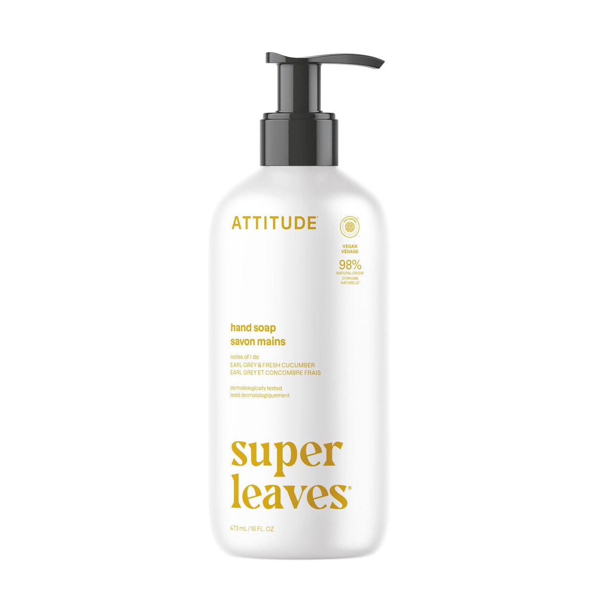 BIO SPECTRA ATTITUDE front packaging showing pump and scent label for easy identification and use