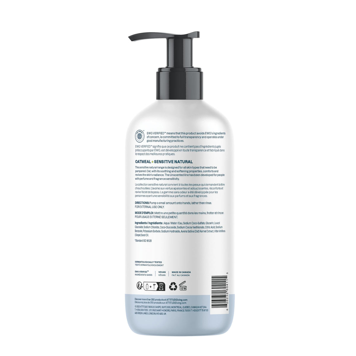 BIO SPECTRA ATTITUDE bottle staged in bathroom conveying everyday routine benefit
