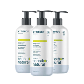 ATTITUDE front bottle view showing unscented formulation and clean design benefits