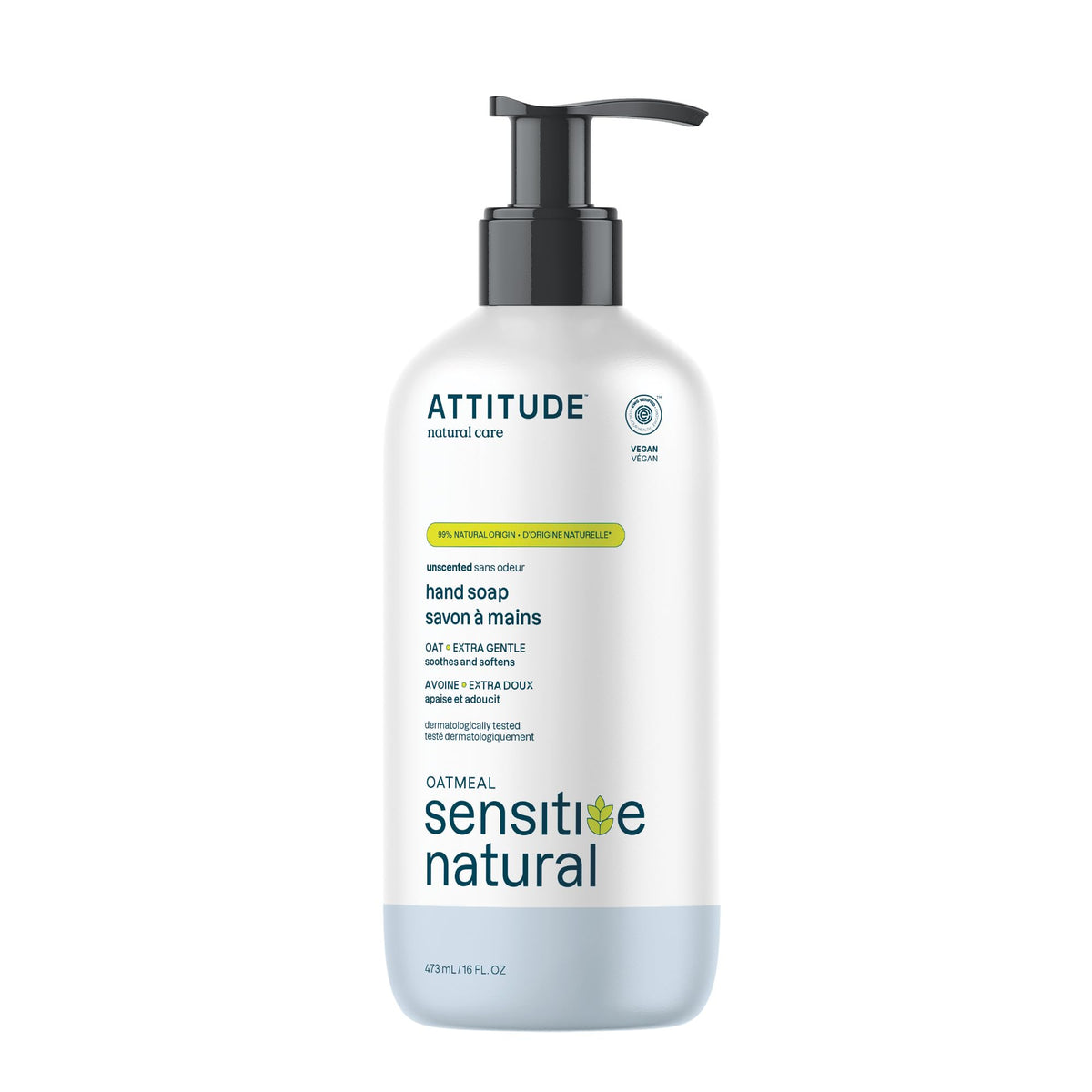 BIO SPECTRA ATTITUDE front bottle view showing clean unscented formula benefit
