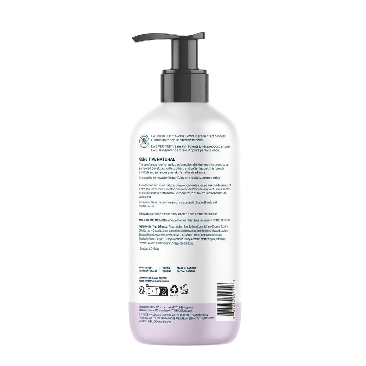 ATTITUDE bottle on bathroom counter, suggests serene everyday hand care