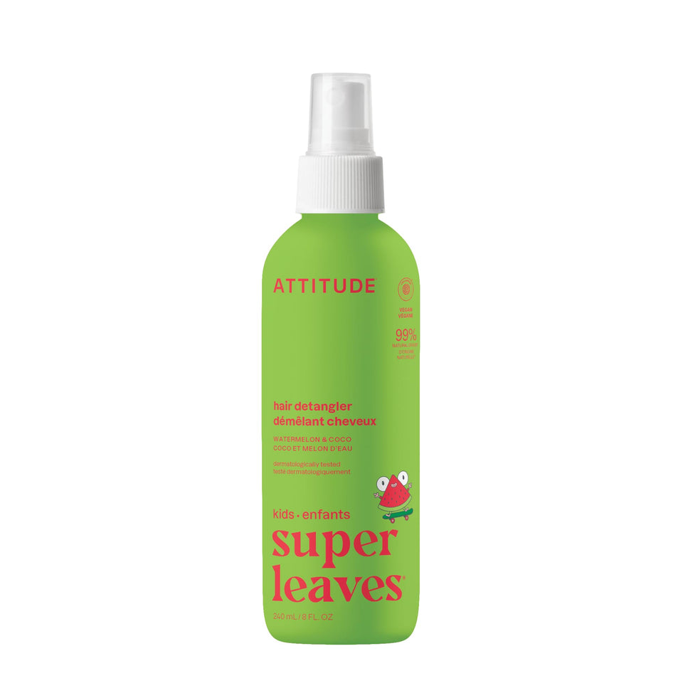 ATTITUDE kids detangler front packaging showing label and size, easy identification