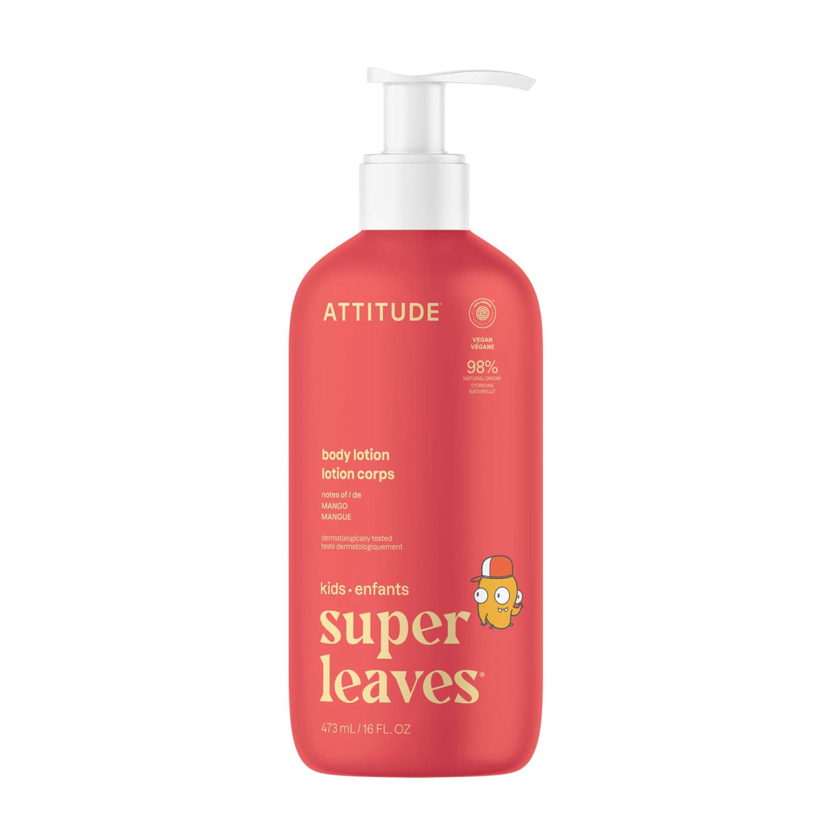 BIO SPECTRA ATTITUDE front label showing EWG Verified and mango fragrance benefits