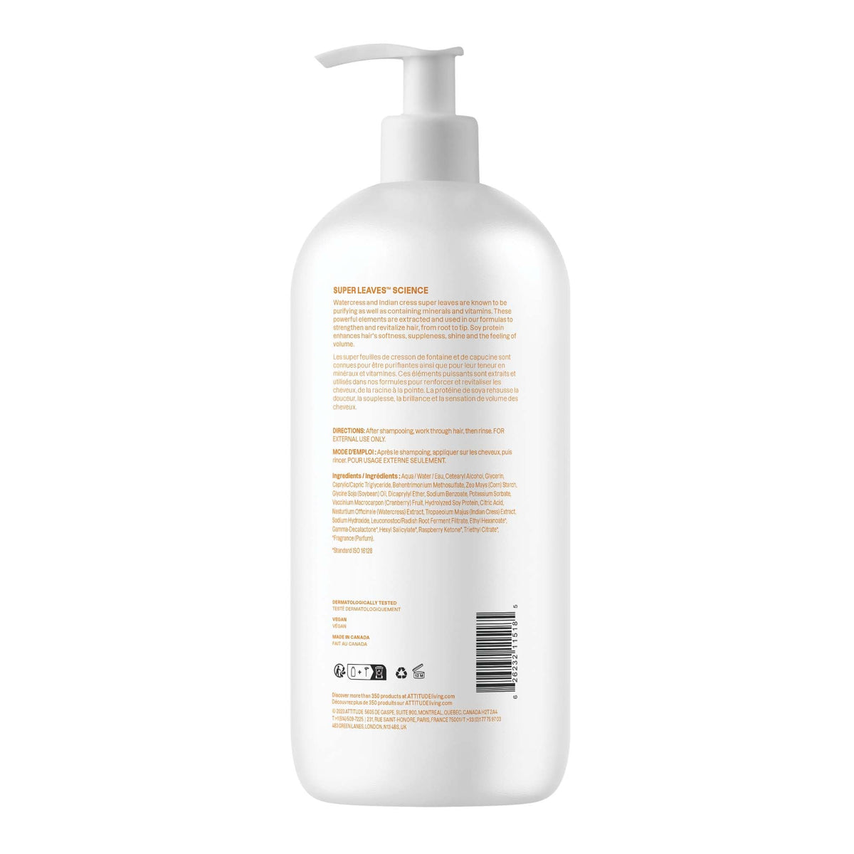 BIO SPECTRA ATTITUDE on bathroom shelf styled with towels for lifestyle appeal