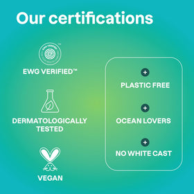 ATTITUDE label detail highlighting non-nano zinc oxide and vegan claim