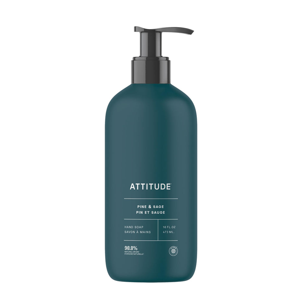 BIO SPECTRA ATTITUDE front bottle showing Pine & Sage label and clear design benefit clarity