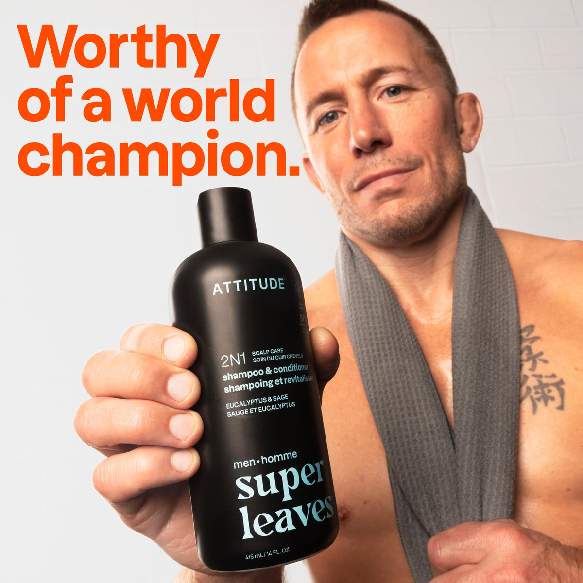 ATTITUDE back label close-up displaying ingredient transparency and claims