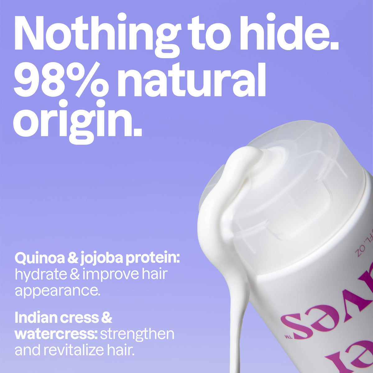 BIO SPECTRA ATTITUDE ingredient label close-up highlighting quinoa and jojoba