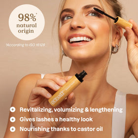 ATTITUDE Oceanly mascara wand brush detail delivering precise separation and lift