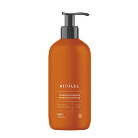ATTITUDE front label showing orange cinnamon scent and EWG verification benefit
