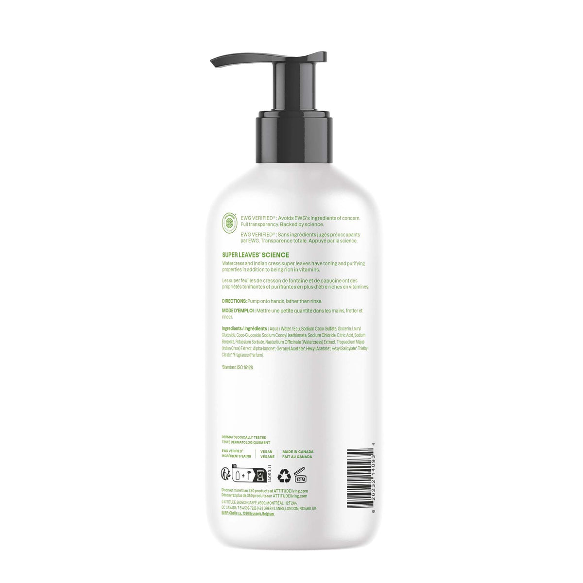 BIO SPECTRA ATTITUDE pear and amber fragrance notes evoking fresh scent