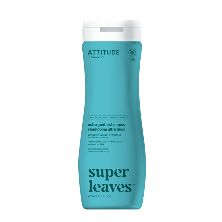 BIO SPECTRA ATTITUDE front bottle view showing clean unscented shampoo benefits