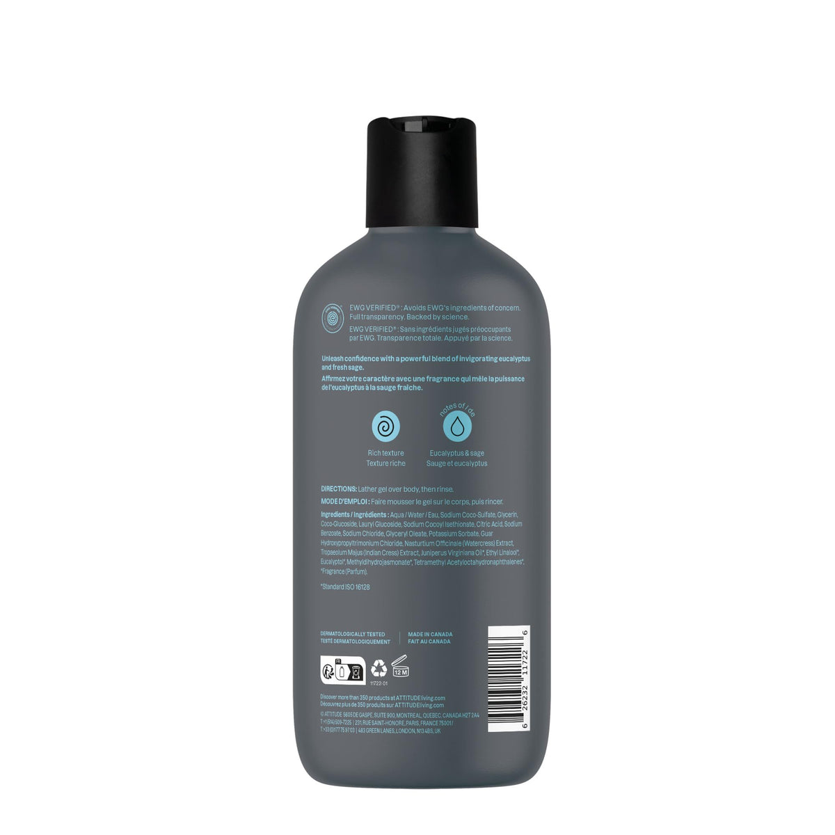 ATTITUDE bottle with recyclable symbol emphasizing eco-conscious packaging benefit