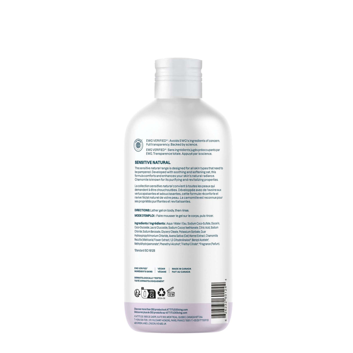 ATTITUDE bottle beside common items to show 16 fl oz size and scale