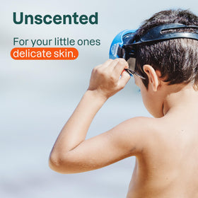 Attitude Sunly on family beach setup illustrating travel use and broad‑spectrum protection