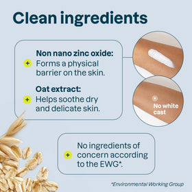 ATTITUDE ingredient label detail highlighting oat extract and clean ingredients