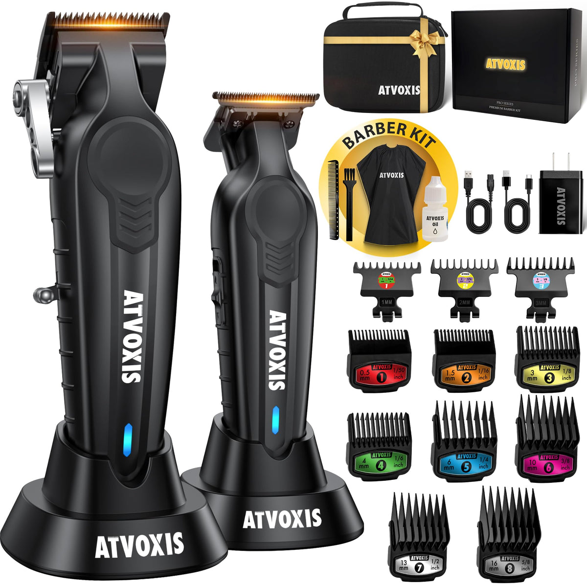 ATVOXIS clipper front view showing controls and ergonomic grip for comfortable cutting