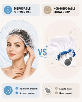Auban cap containing long hair comfortably without slipping