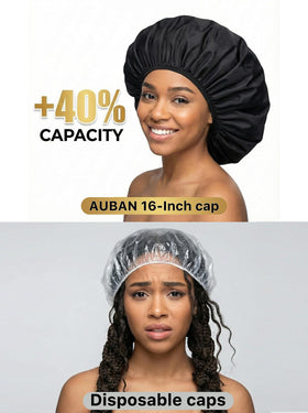 Auban outer waterproof shell detail repelling water and keeping hair dry