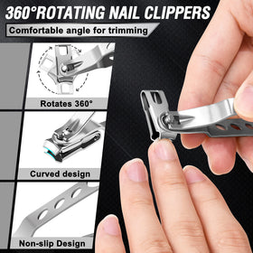 Aucurwen ingrown tool set layout highlighting specialized lifter and file for care