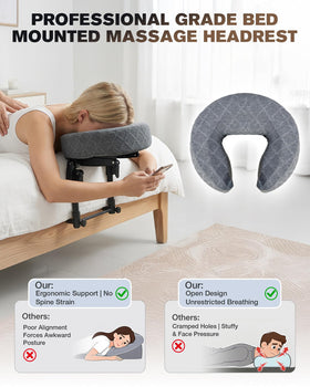 Aucoza folded flat headrest demonstrating compact storage and travel convenience