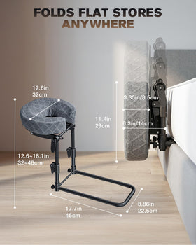 Aucoza under-mattress base installed showing easy tool-free anchoring and stability