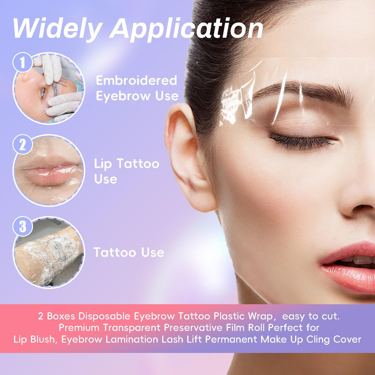 Audaisyly film covering lip blush to lock in aftercare product