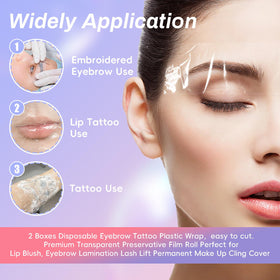 Audaisyly film covering lip blush to lock in aftercare product