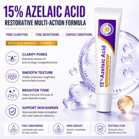 Aufdzceh label close-up highlighting active ingredients for even tone