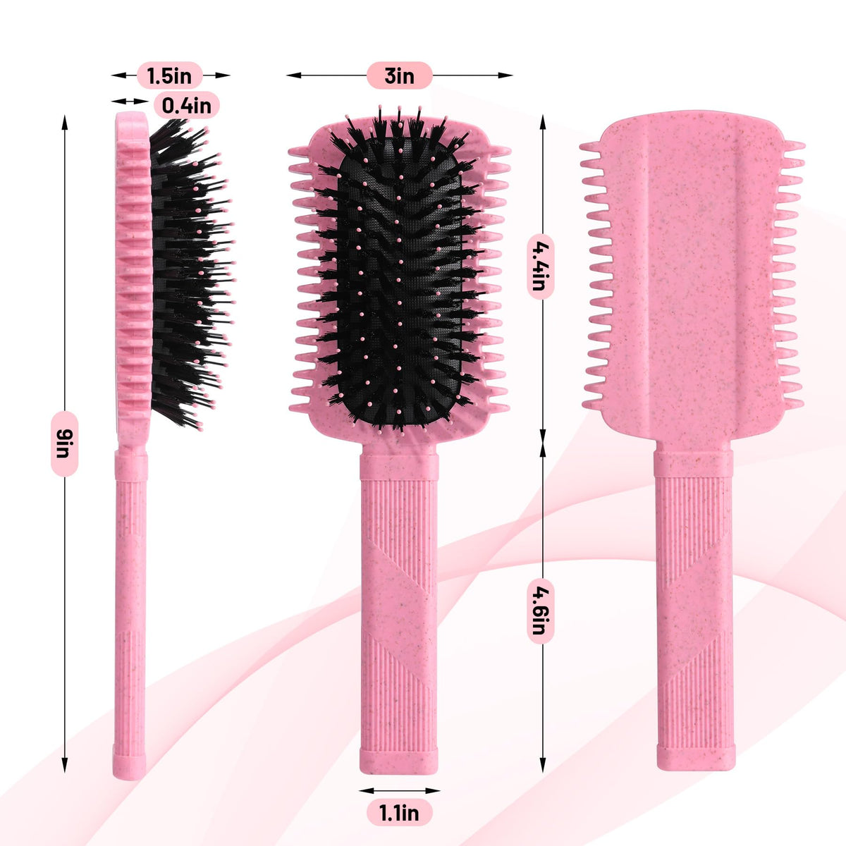 Auhrjomra brush held in hand to show size and ergonomic grip