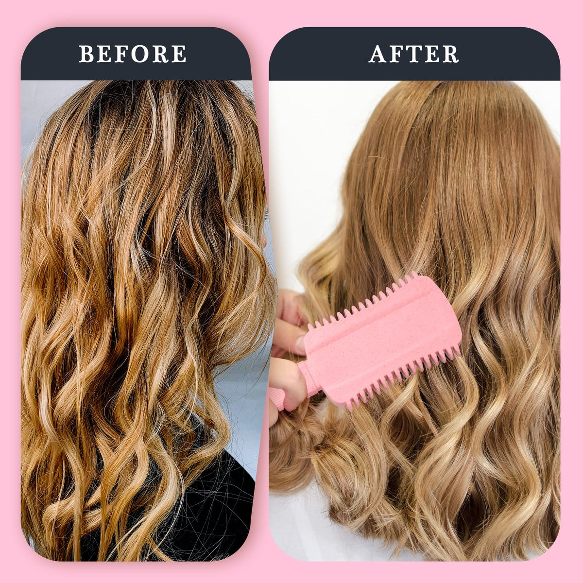 Auhrjomra brush with styling products flatlay, ideal travel companion