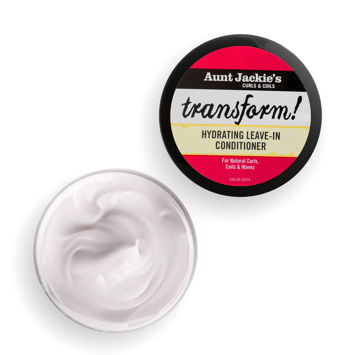 Aunt Jackie's being applied to curly hair from palm to section for improved manageability