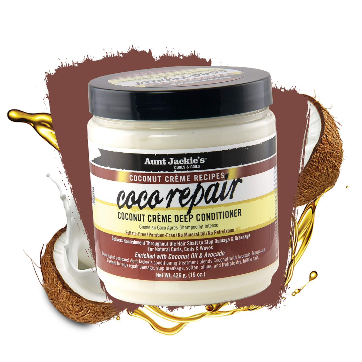 Aunt Jackie's creamy texture close-up highlighting rich hydration benefit