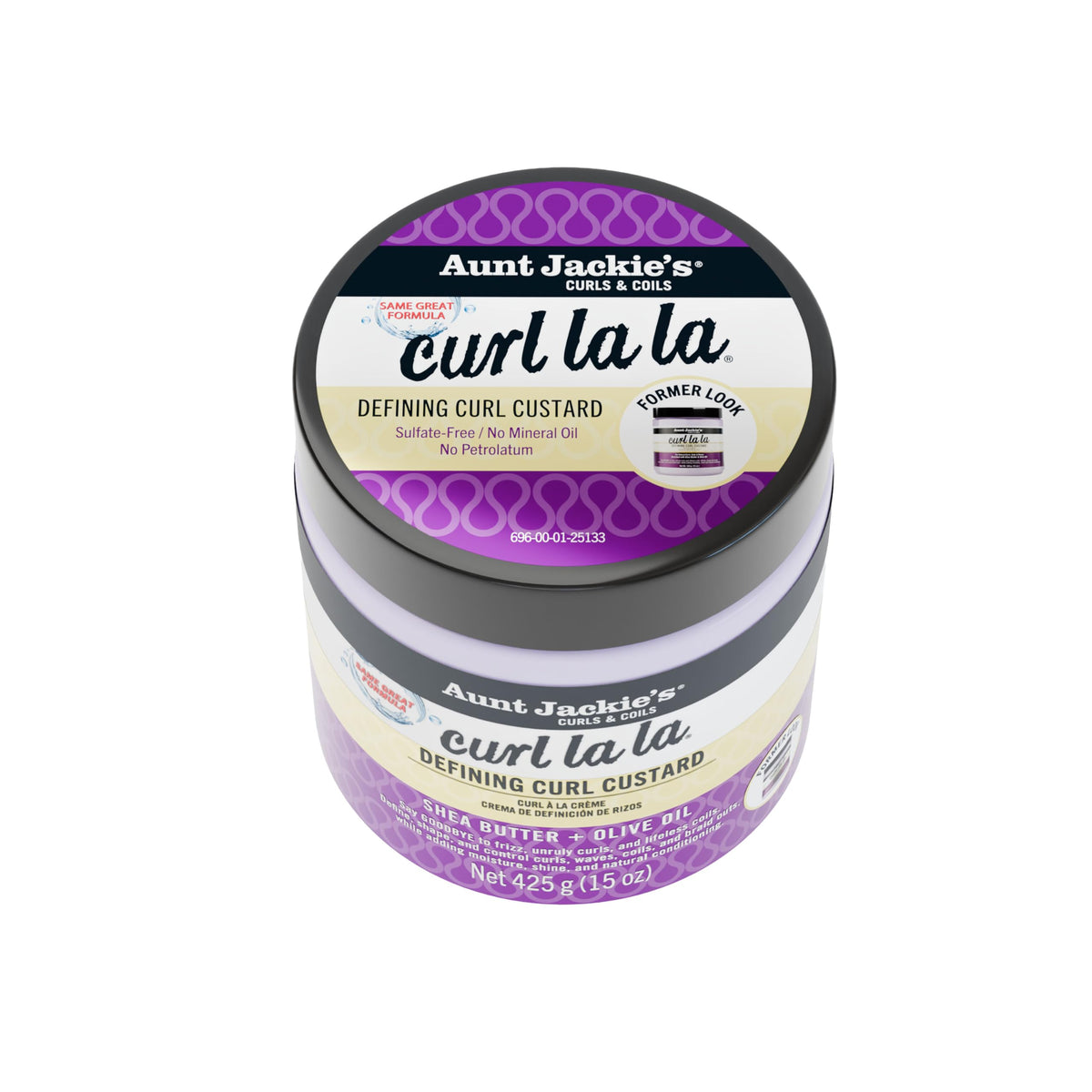 Aunt Jackie's custard texture in jar, demonstrating creamy consistency for smooth application