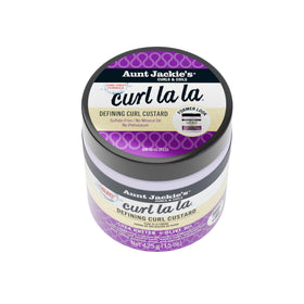 Aunt Jackie's custard texture in jar, demonstrating creamy consistency for smooth application