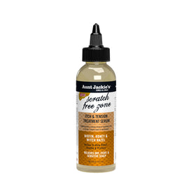Aunt Jackie's front bottle showing product for braid and twist scalp relief