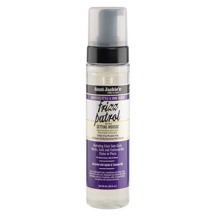 Aunt Jackie's front bottle showing label and 8.5 oz size for easy identification and shopping