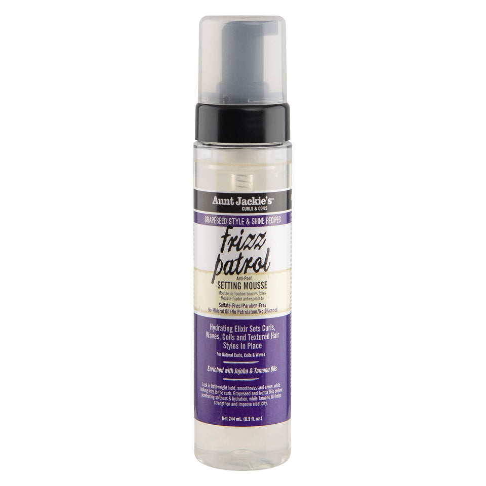 Aunt Jackie's front bottle showing label and 8.5 oz size for easy identification and shopping