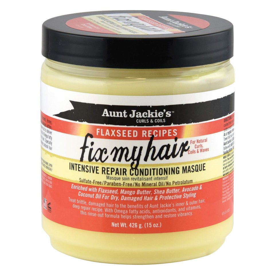 Aunt Jackie's front jar shot showing label and 15 oz size for easy identification and purchase