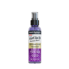 Aunt Jackie's front packaging showing Curl La La serum and benefits