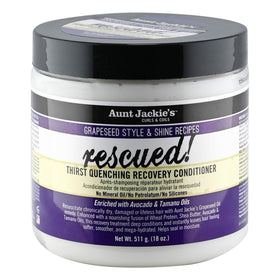 Aunt Jackie's front packaging showing 18 oz jar and brand benefit