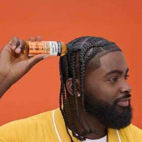 Aunt Jackie's ingredient label highlighting witch hazel, biotin and honey