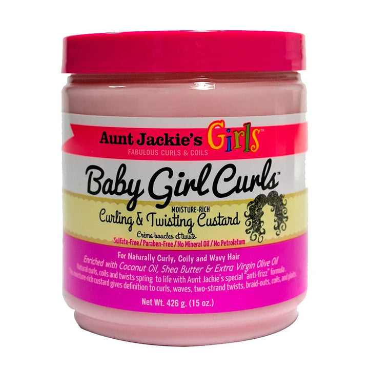 Aunt Jackie's jar front view showing label and 15 oz size for easy selection