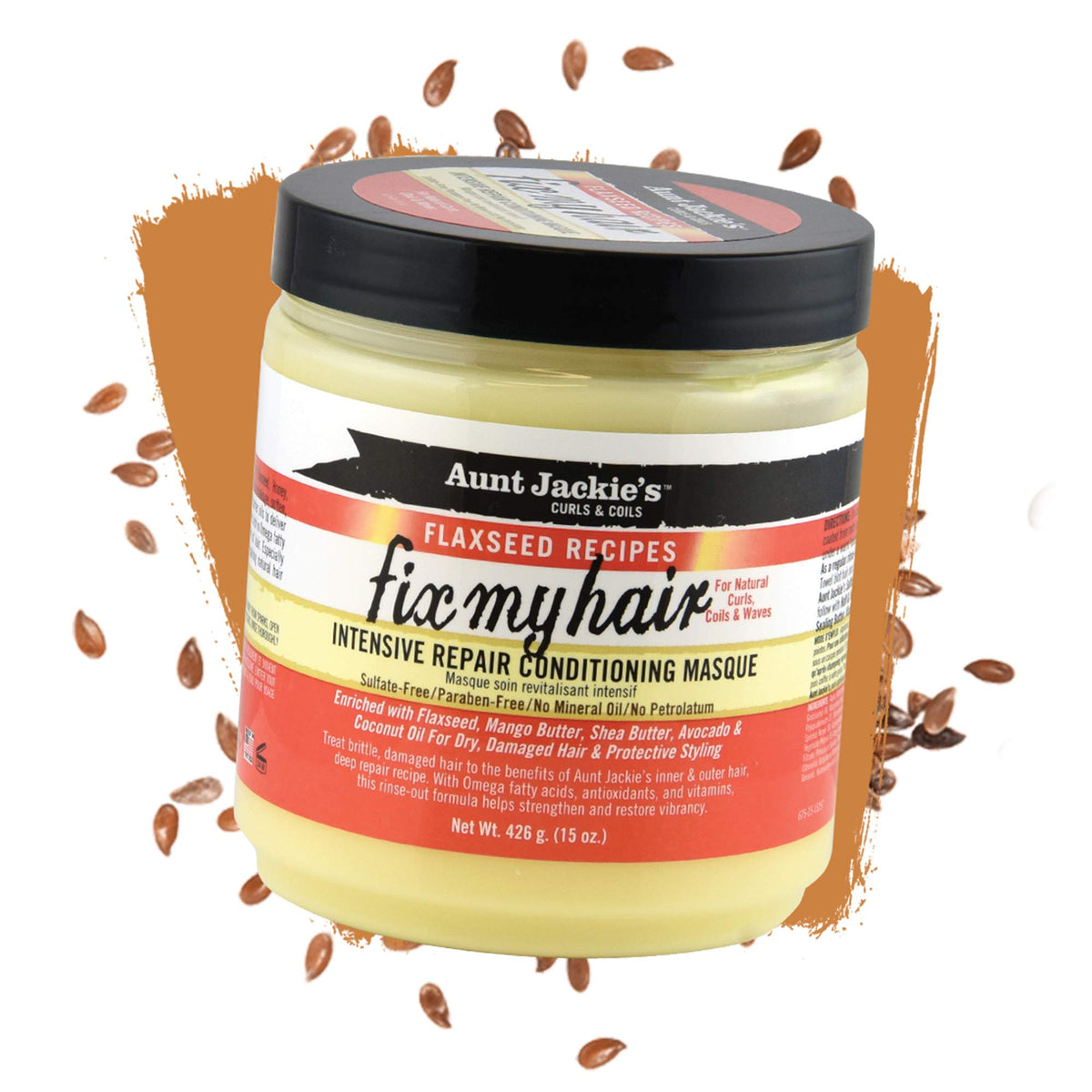 Aunt Jackie's masque texture close-up demonstrating creamy consistency for smooth detangling