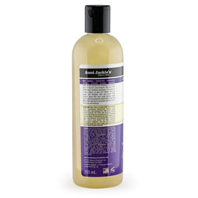 Aunt Jackie's shampoo foaming lather demonstrating gentle, hydrating texture
