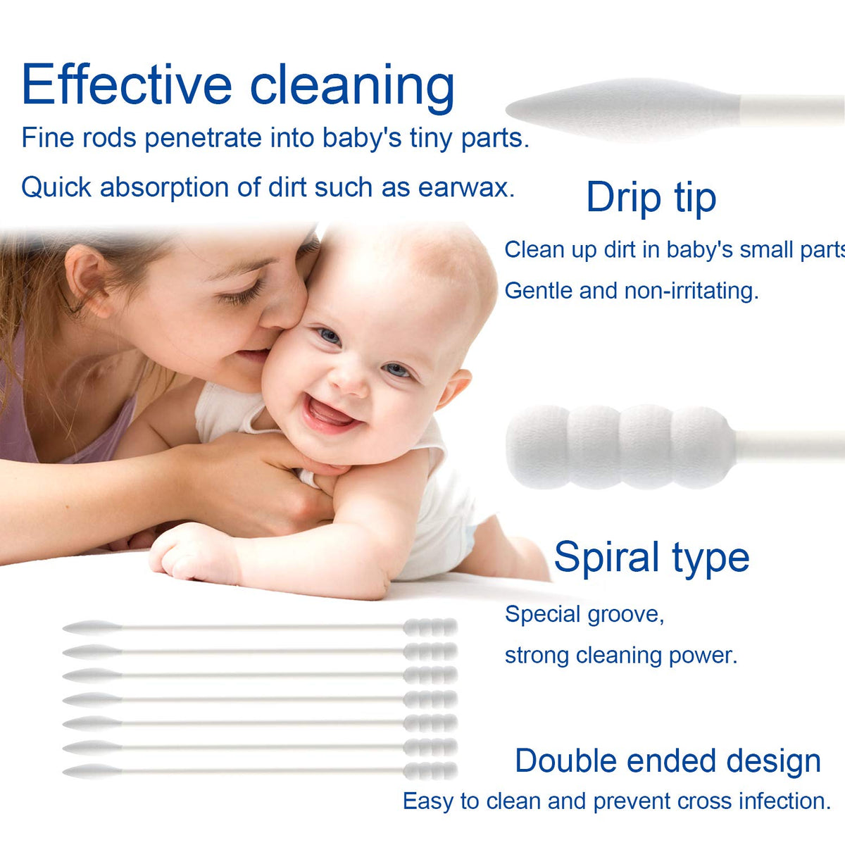 AURASIN pointed tip detail for precise cleaning around creases and small spots